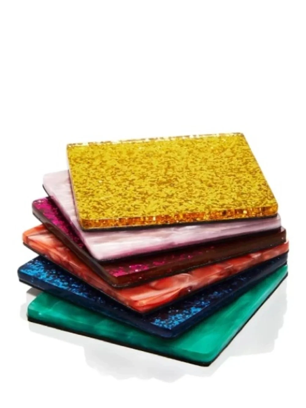 Kurt Geiger London Acrylic Rainbow Coaster Set